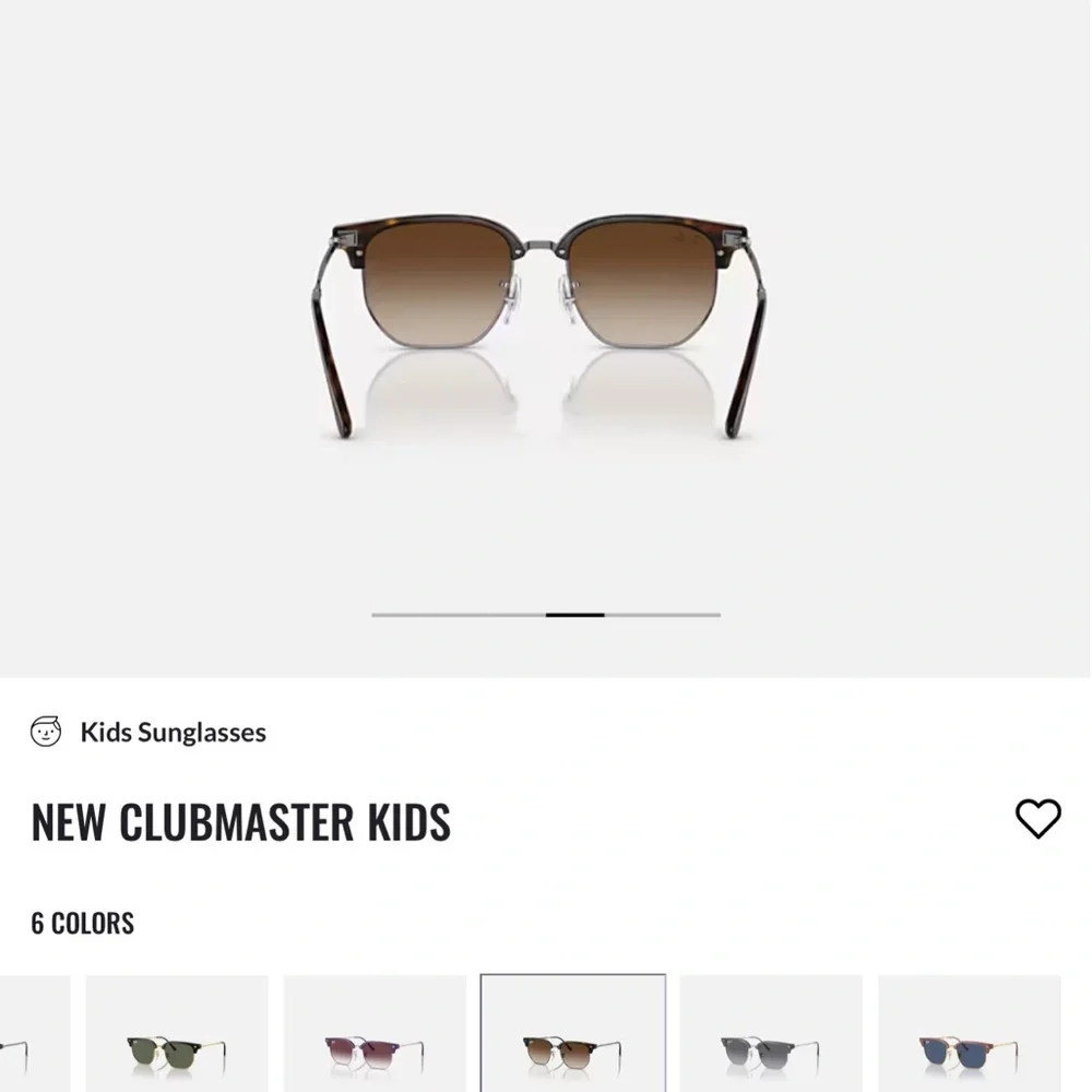 Brand New Ray-Ban Brown Gradient Clubmaster Sunglasses